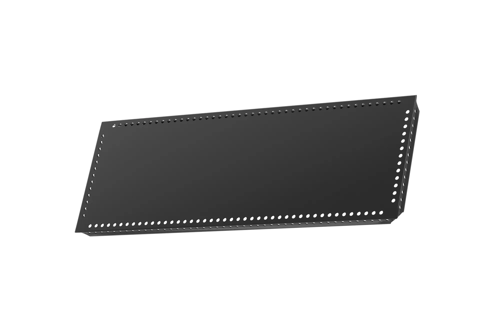 USM Haller Tablar Gelocht Graphitschwarz 500x175 Produktbild