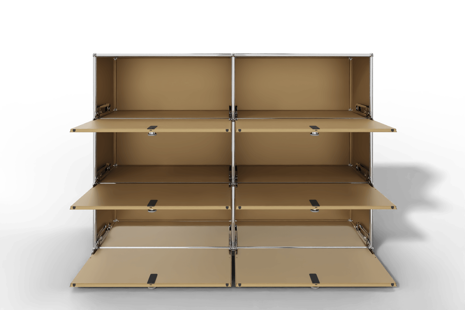USM Haller Highboard, mit 6 Klapptüren, von Paul Schärer & Fritz Haller Produktbild