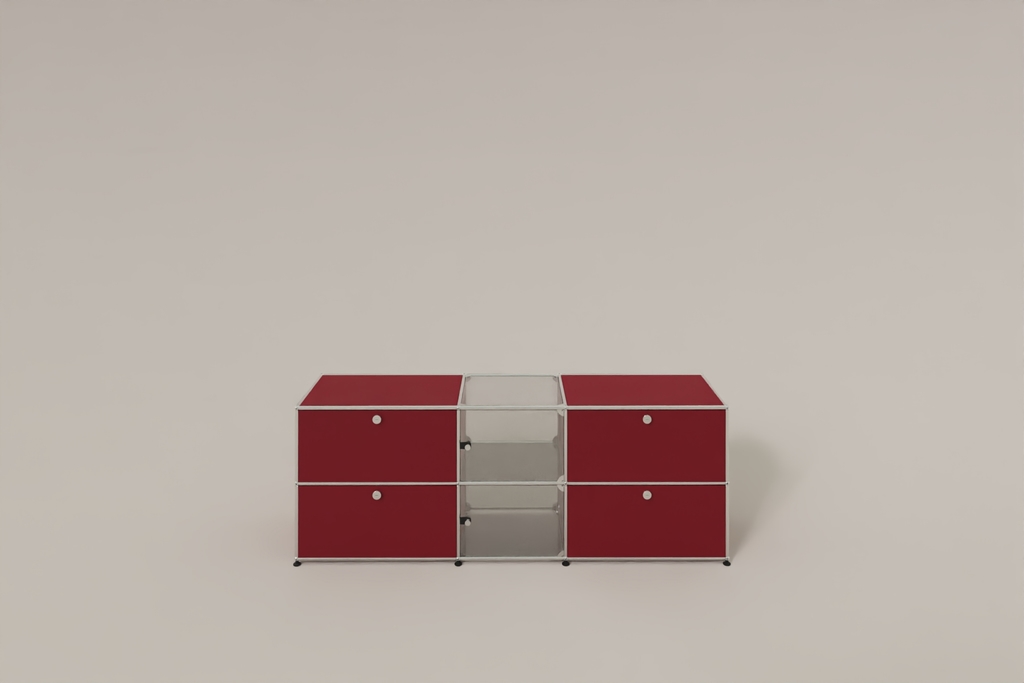 USM Haller Sideboard mit Vitrinen-Element Produktbild