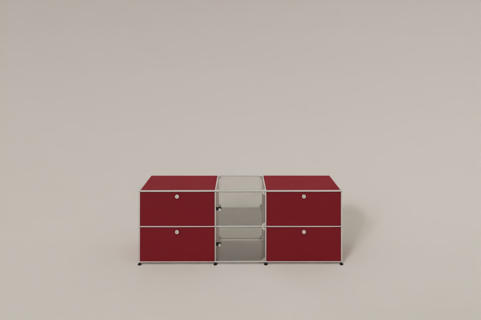 USM Haller Sideboard mit Vitrinen-Element Produktbild