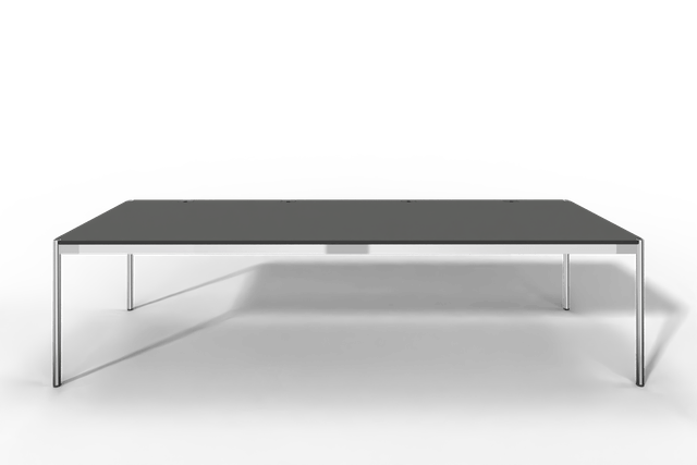 USM Haller Tisch Plus,Tiefe 1000 mm, Oberfläche Linoleum