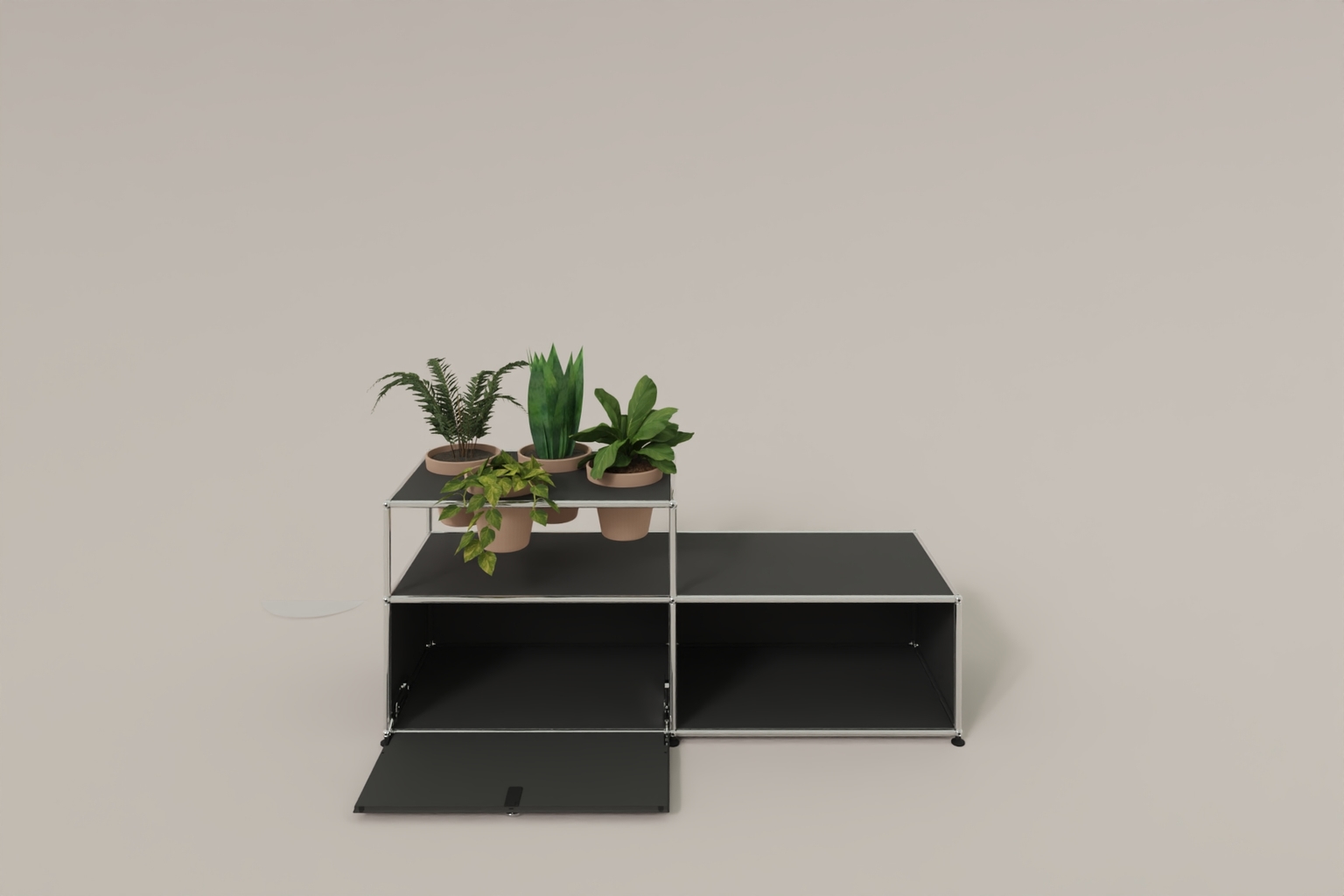 USM Haller Lowboard mit Pflanzeneinlage Produktbild