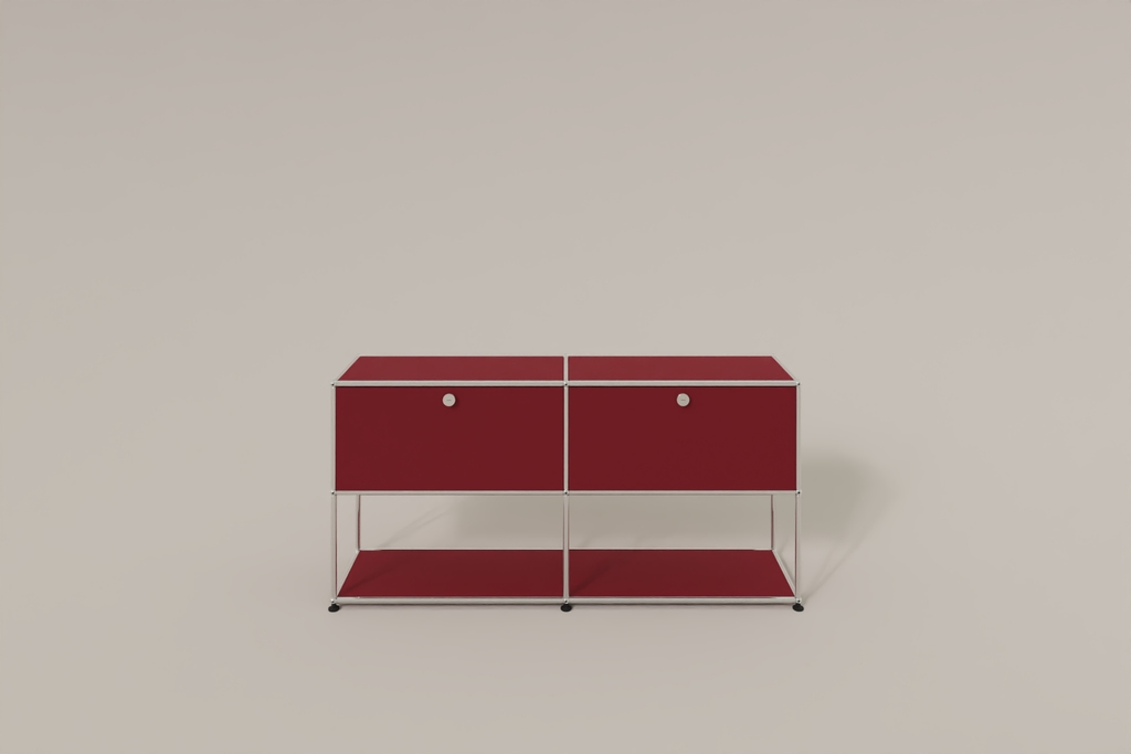 USM Haller Sideboard, 2 Klapptüren, untere Ebene offen Produktbild