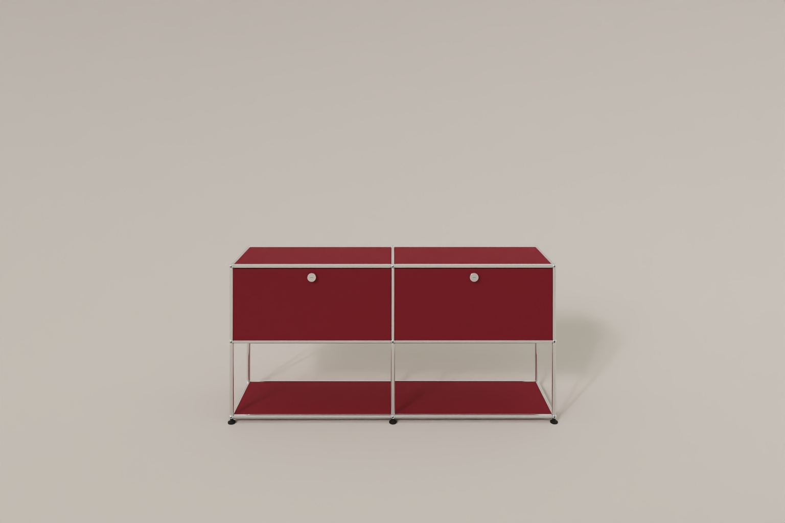 USM Haller Sideboard, 2 Klapptüren, untere Ebene offen Produktbild