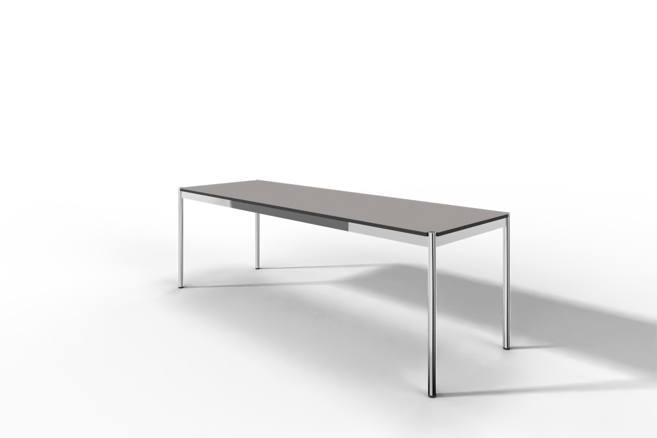 USM Haller Tisch, Tiefe 750 mm, in Fenix, aus 3 Farben wählbar, Tischlänge wählbar Produktbild