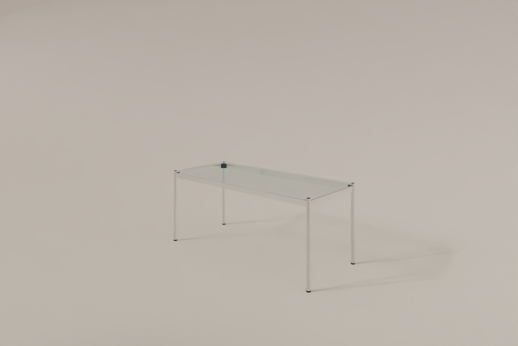 USM Haller Glastisch, Tiefe 750 mm, Länge wählbar Produktbild