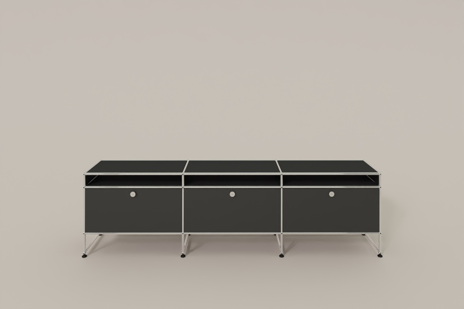 USM Haller TV-Lowboard, von Paul Schärer & Fritz Haller Produktbild