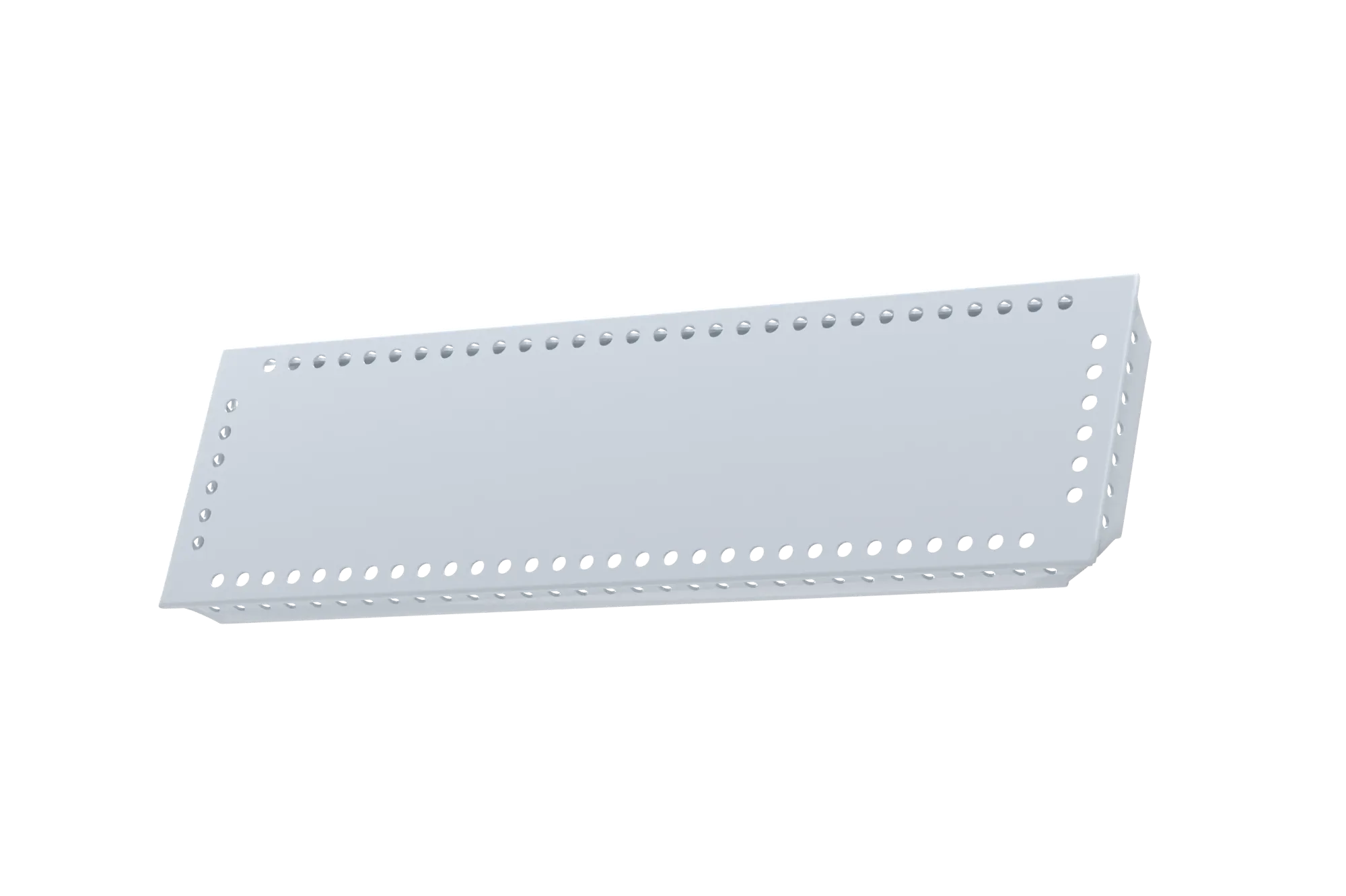 USM Haller Tablar Gelocht Mattsilber 100x350 Produktbild