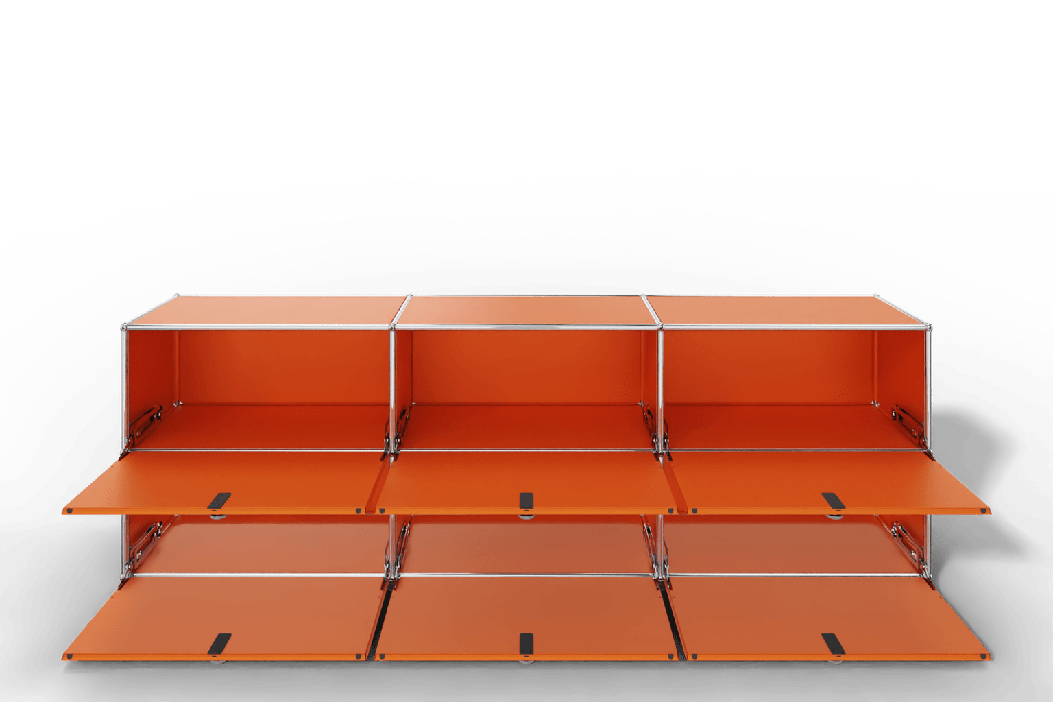 USM Haller Sideboard, mit 6 Klapptüren, von Paul Schärer & Fritz