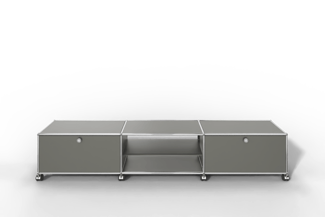 USM Haller TV-Lowboard mit offenem Mittelteil