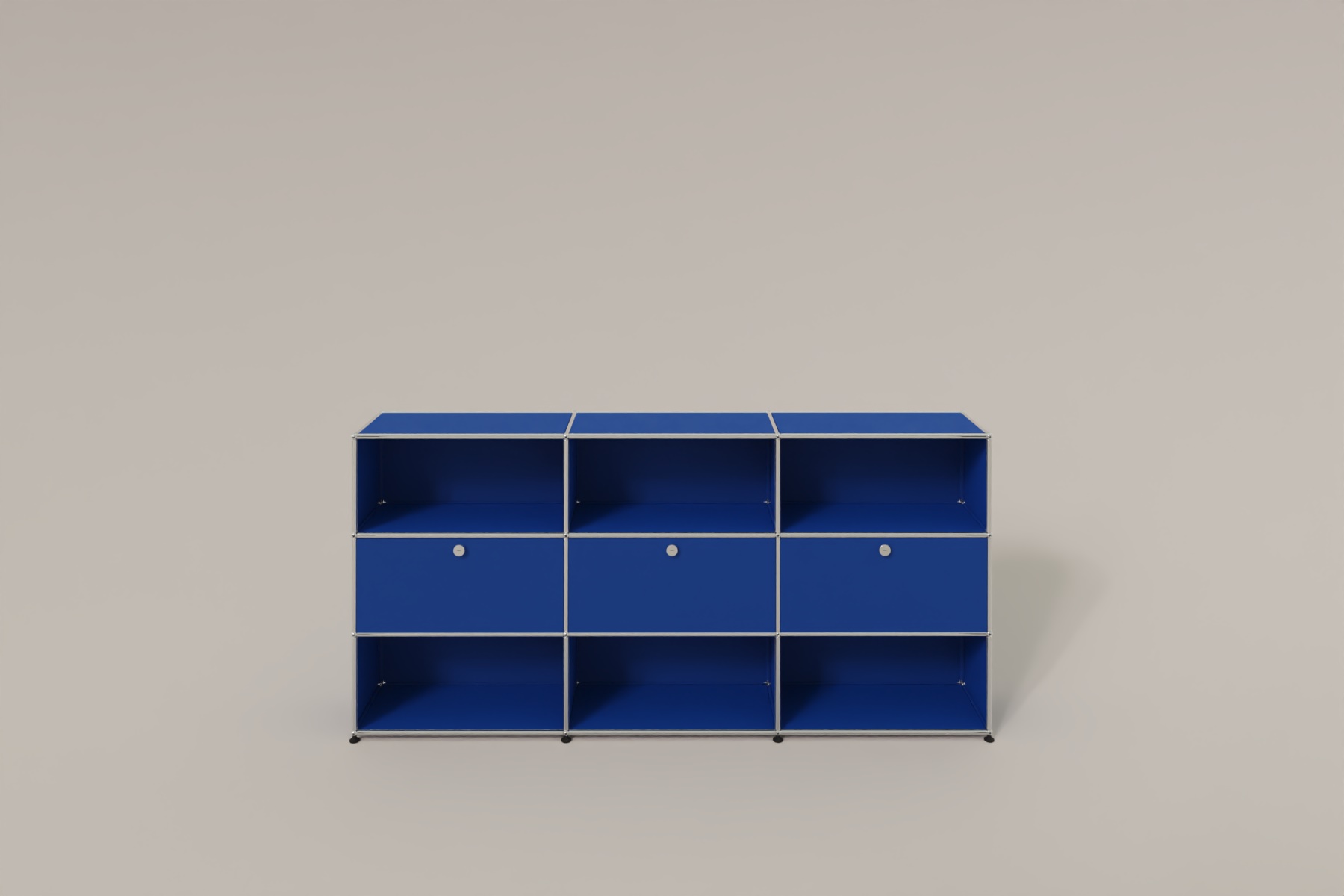 USM Haller Highboard mit 3 Klapptüren und 6 offenen Fächern Produktbild