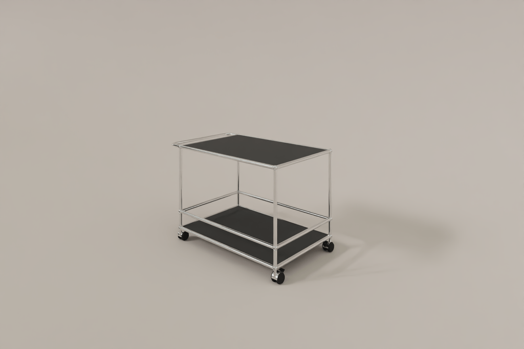 USM Haller Servierwagen mit Griff und Rollen Produktbild