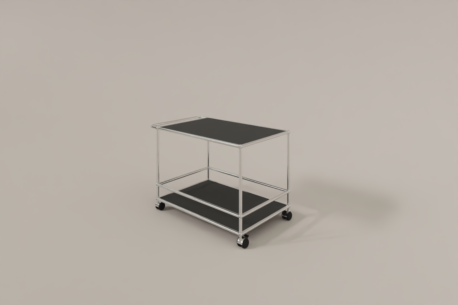 USM Haller Servierwagen mit Griff und Rollen Produktbild