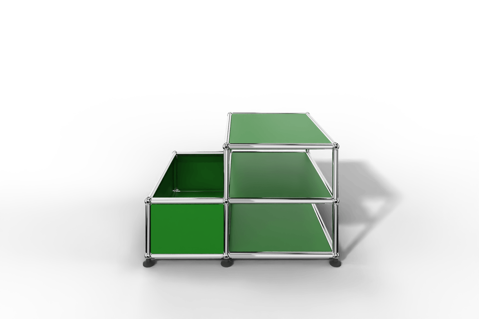 Kleiner Beistelltisch mit 2 Fächern und Abstellfach Produktbild