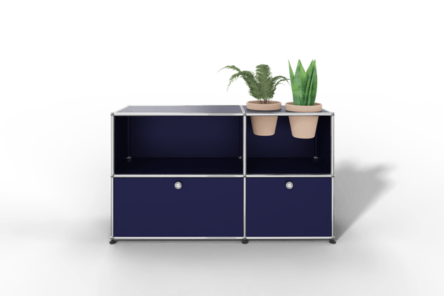 USM Haller Sideboard mit Klapptüren und Pflanzeneinsatz