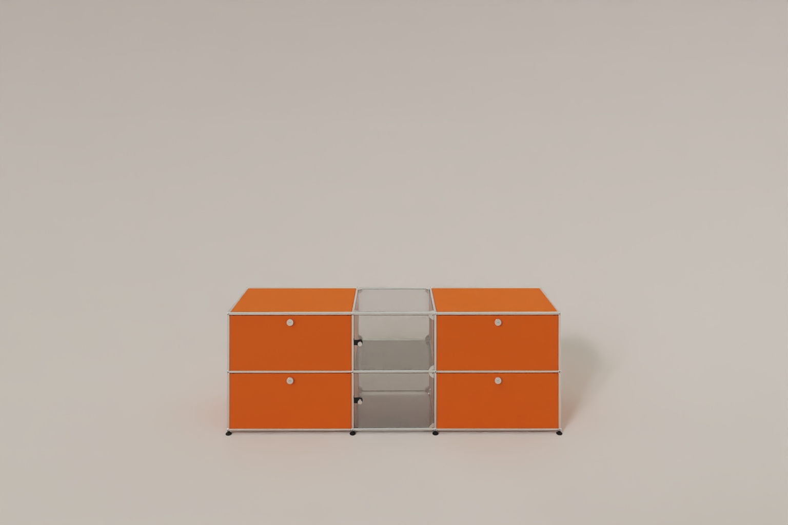 USM Haller Sideboard mit Vitrinen-Element Produktbild