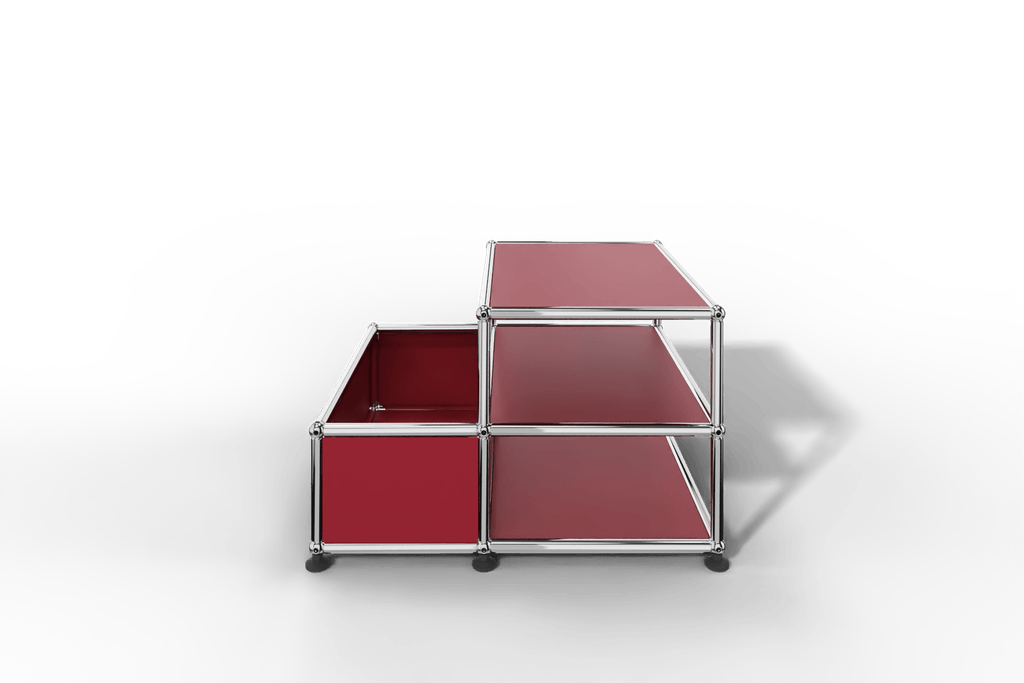 Kleiner Beistelltisch mit 2 Fächern und Abstellfach Produktbild