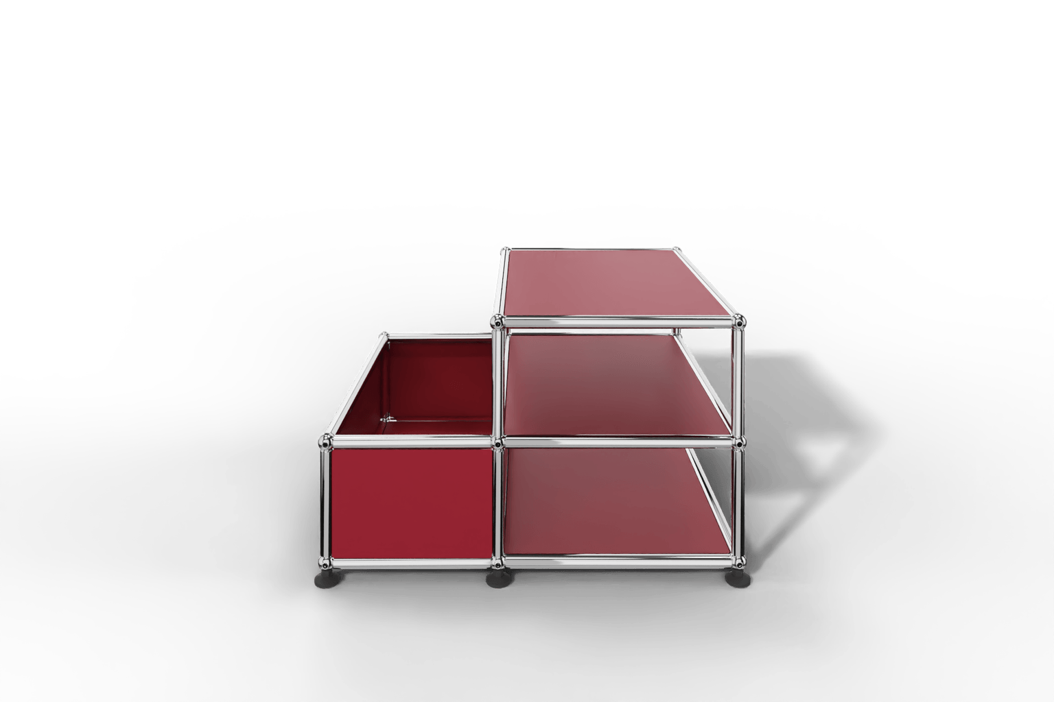 Kleiner Beistelltisch mit 2 Fächern und Abstellfach Produktbild