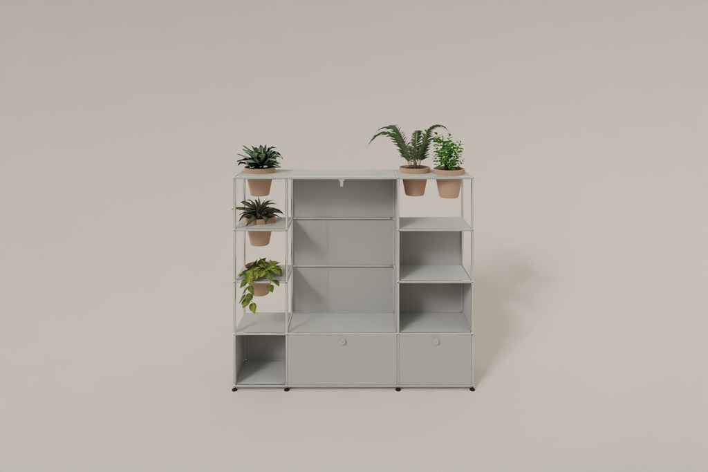 USM Haller Garderobe mit Pflanzeneinsatz Produktbild