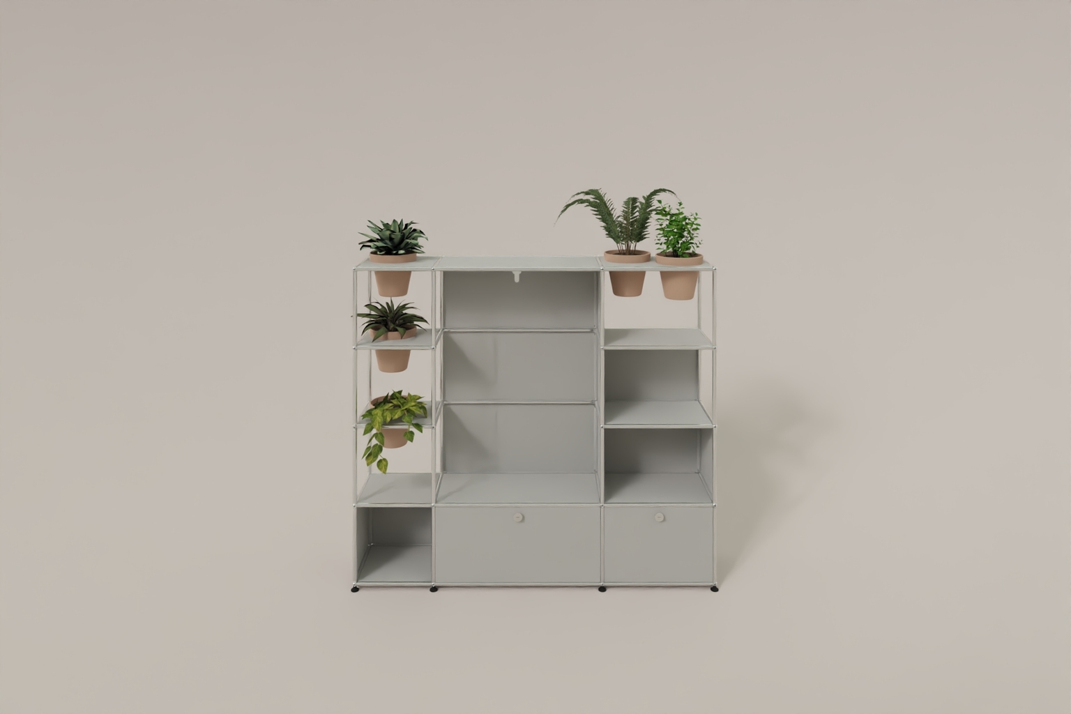 USM Haller Garderobe mit Pflanzeneinsatz Produktbild
