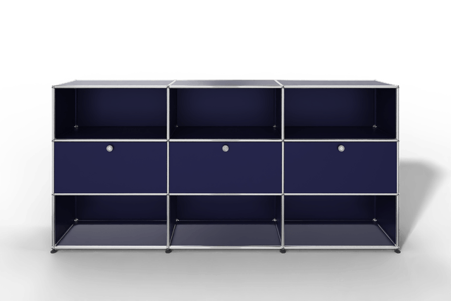 USM Haller Highboard mit 3 Klapptüren und 6 offenen Fächern