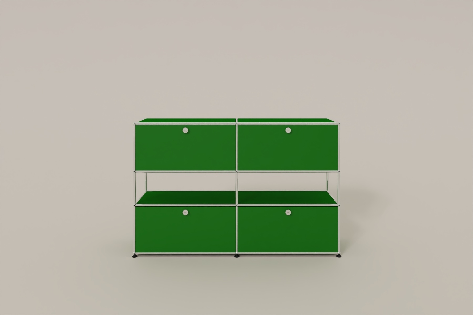 USM Haller Highboard mit 4 Klapptüren und offener Ebene Produktbild