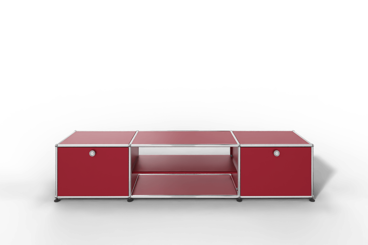 USM Haller TV-Lowboard mit Mittelteil und Zwischentablar Produktbild