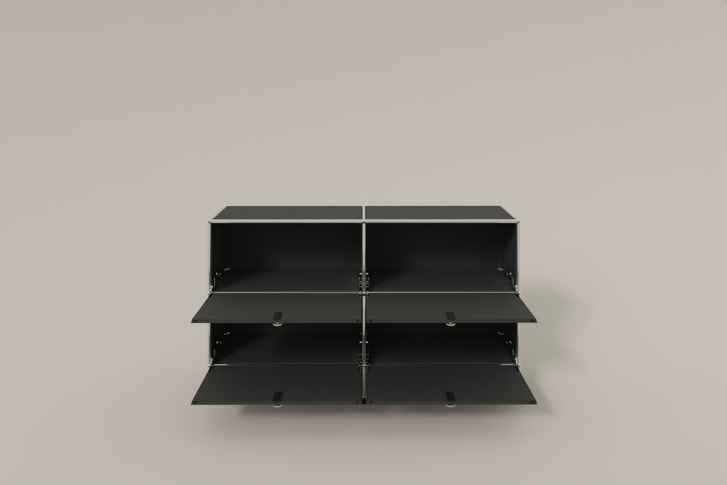 USM Haller Sideboard, mit 4 Klapptüren und Sockel von Paul Schärer & Fritz Haller Produktbild