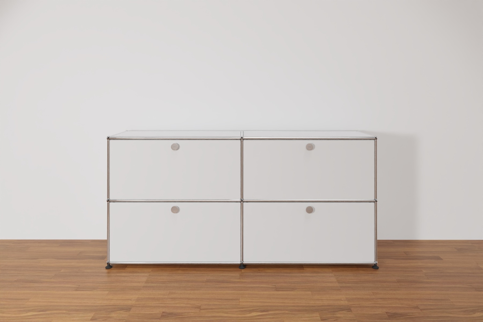 Original USM Haller Sideboard mit 4 Klapptüren in 24-reinweiss Produktbild