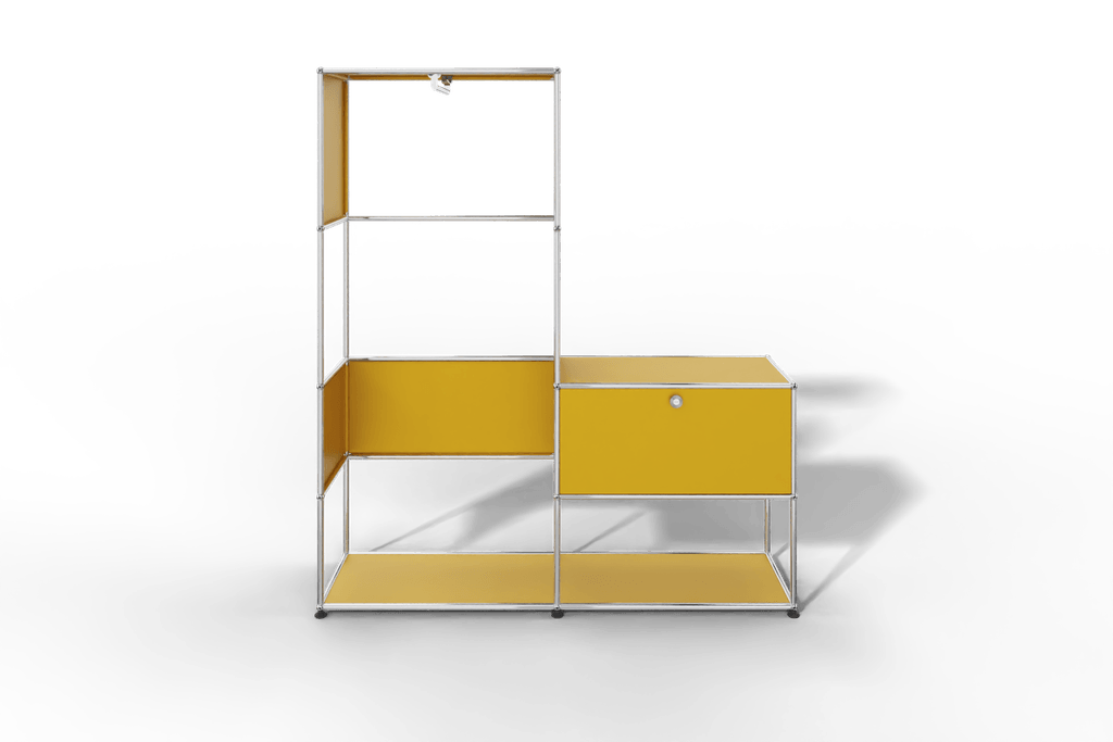 USM Haller Garderobe, 1500 mm breit, mit Klapptüre