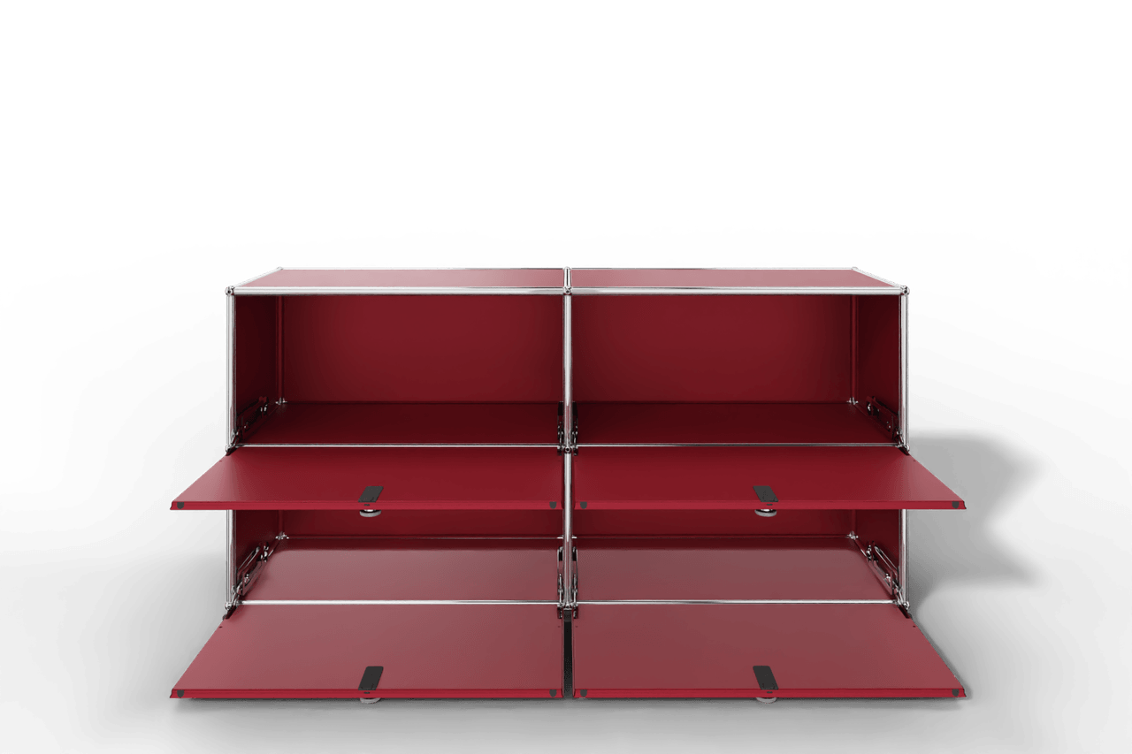 Farbe wählbar - USM Haller Sideboard, mit 4 Klapptüren Produktbild