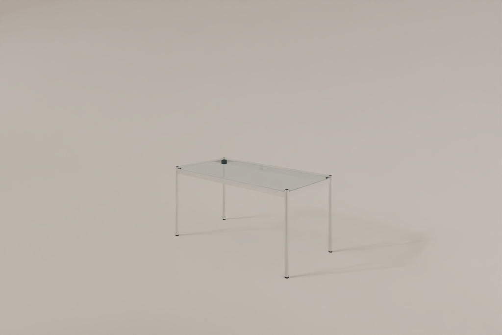 USM Haller Glastisch, Tiefe 750 mm, Länge wählbar Produktbild