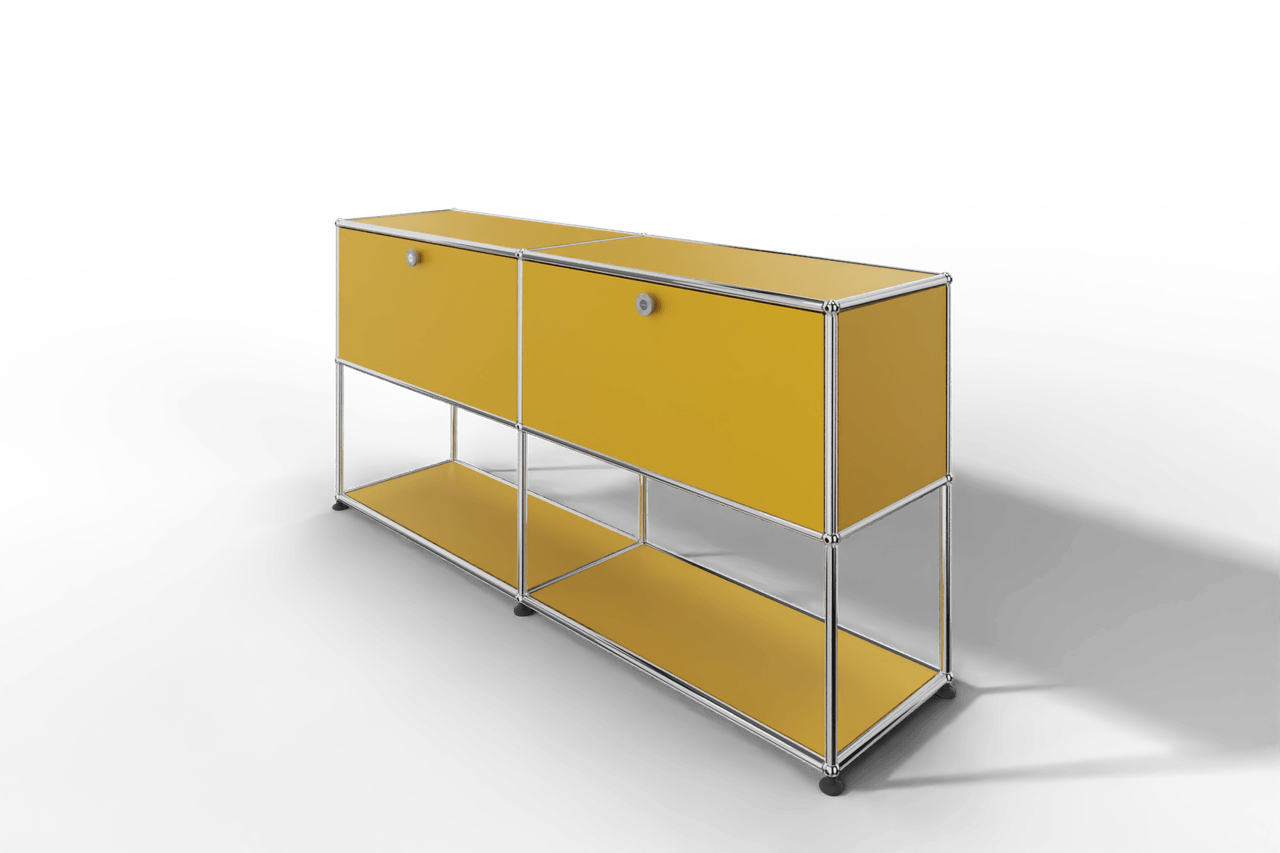 USM Haller Sideboard, 2 Klapptüren, untere Ebene offen Produktbild