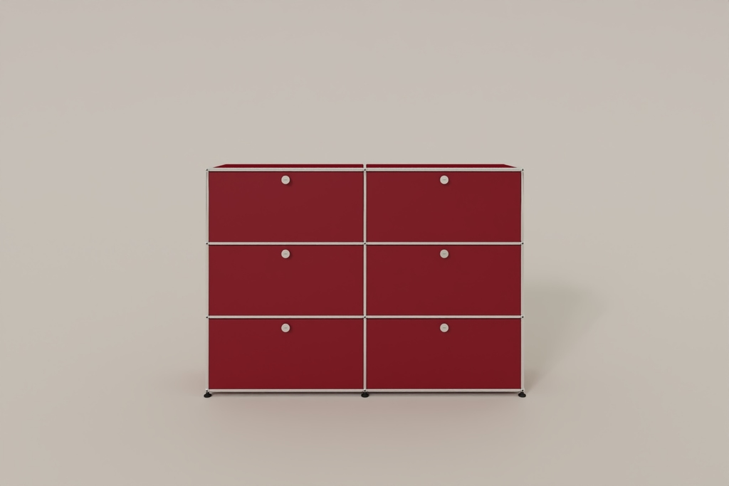 USM Haller Highboard, mit 6 Klapptüren, von Paul Schärer & Fritz Haller Produktbild