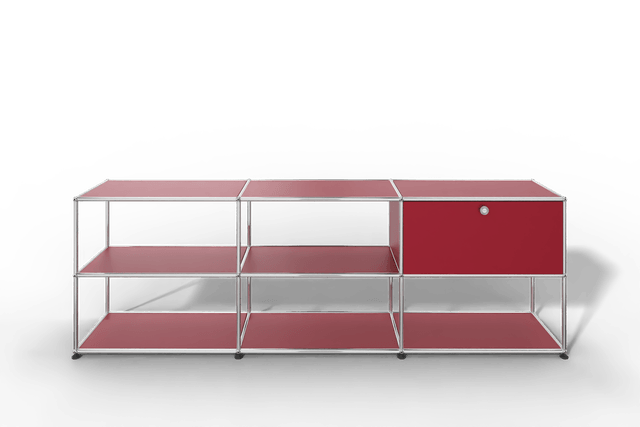 USM Haller Sideboard offen mit einer Klapptüre