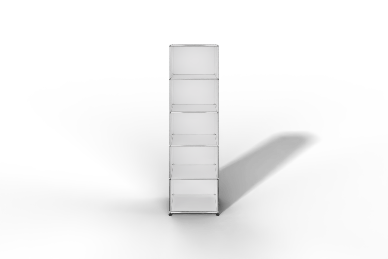 USM Haller Regal schmal mit 5 offenen Fächern Produktbild