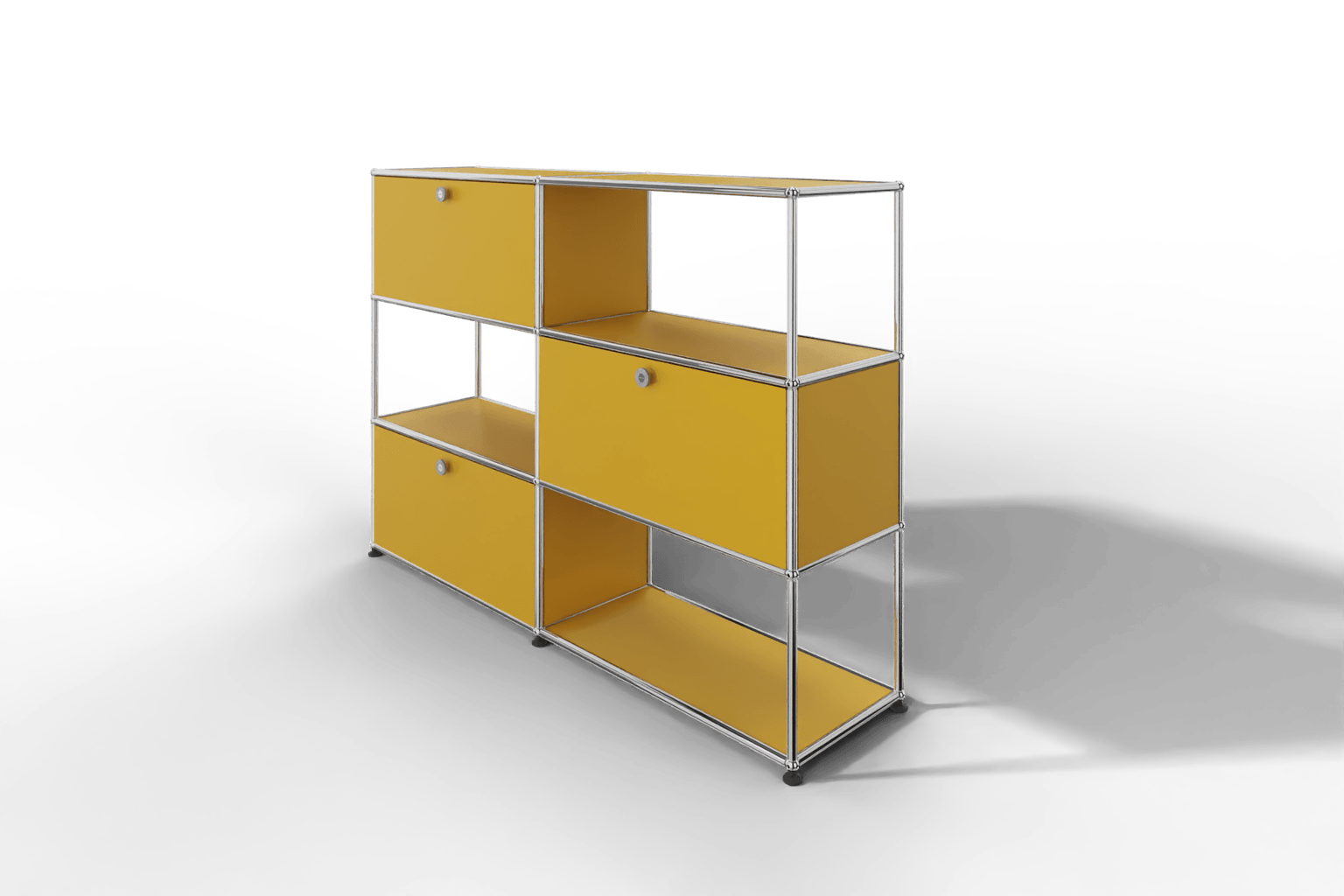 USM Haller Highboard/Raumteiler, 3 offene Elemente, 3 Klapptüren Produktbild