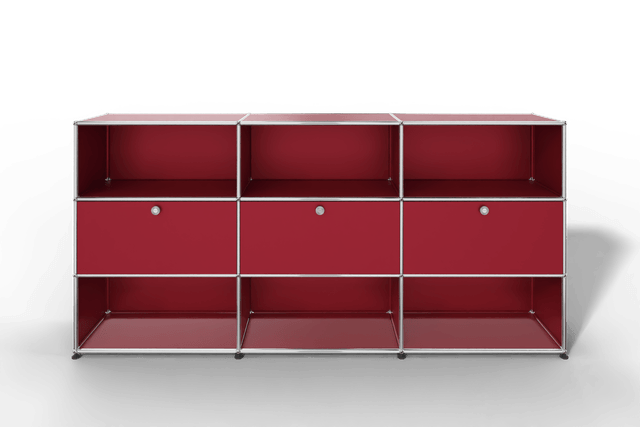 USM Haller Highboard mit 3 Klapptüren und 6 offenen Fächern