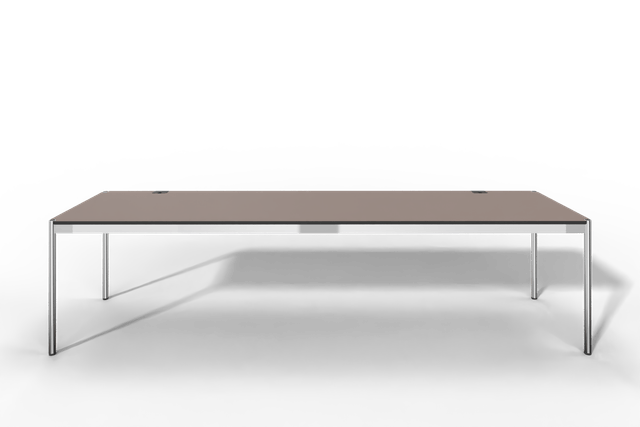 USM Haller Tisch Plus,Tiefe 750 mm, Oberfläche Linoleum