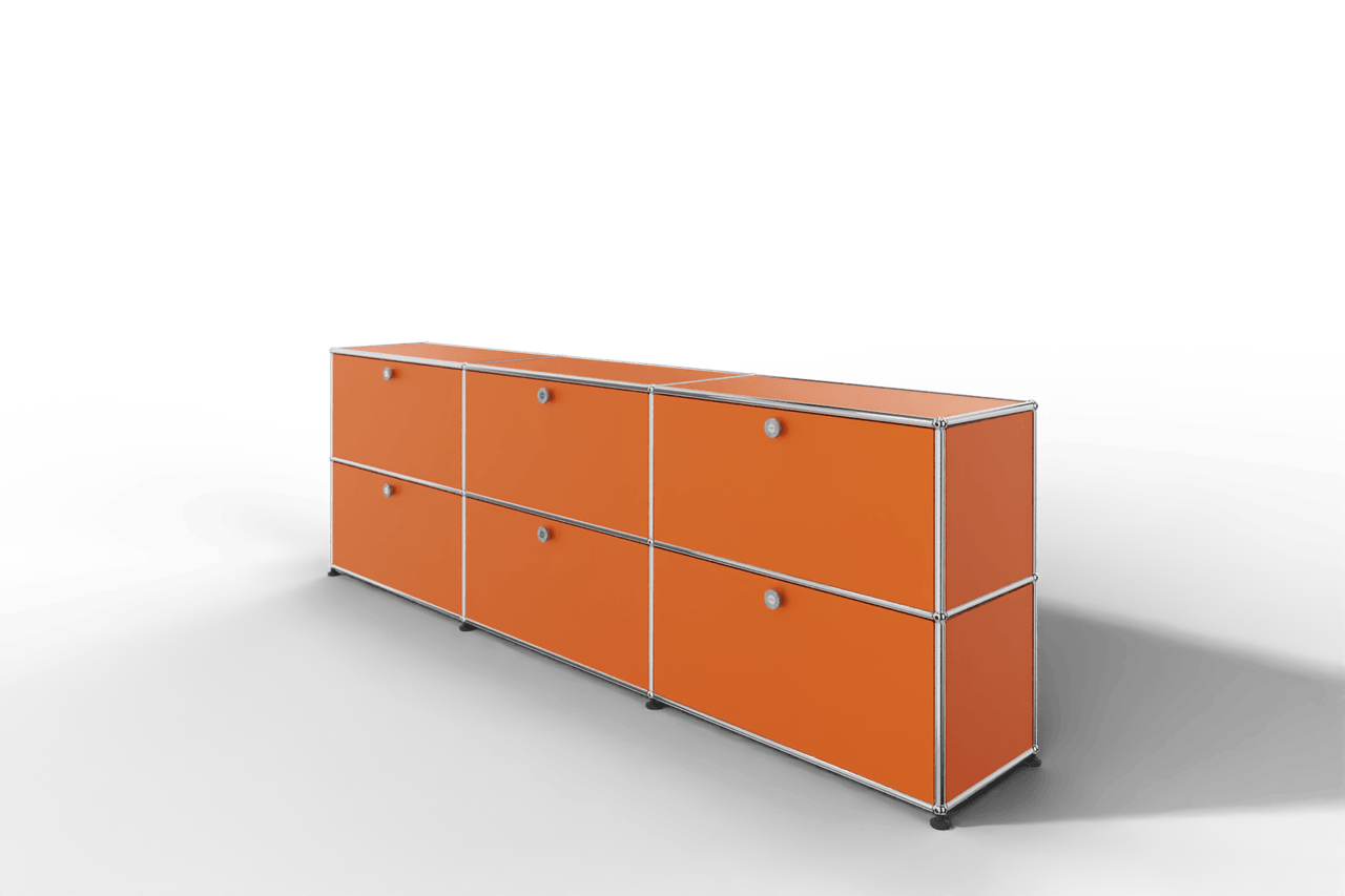 USM Haller Sideboard, mit 6 Klapptüren, von Paul Schärer & Fritz Haller Produktbild
