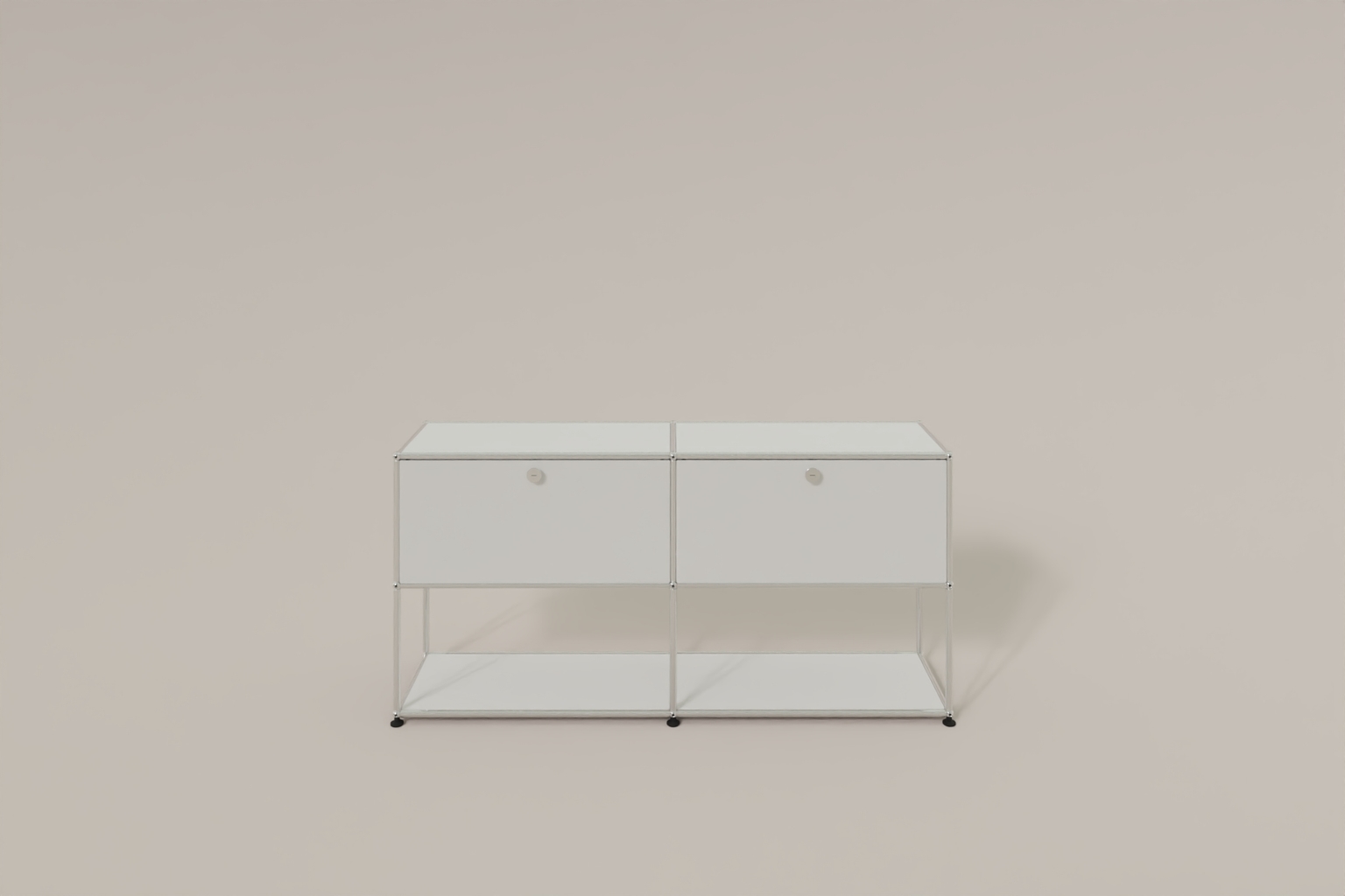 USM Haller Sideboard, 2 Klapptüren, untere Ebene offen Produktbild