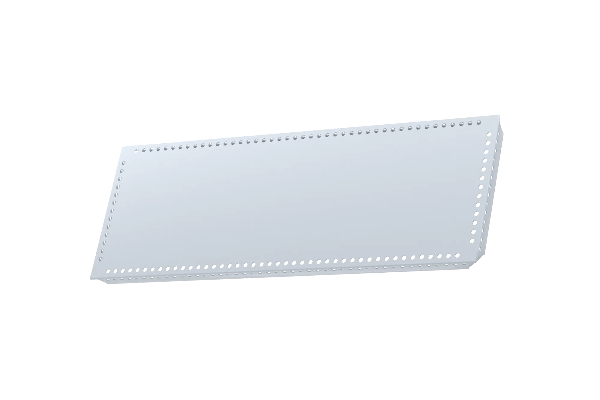 USM Haller Tablar Gelocht Mattsilber 500x175 Produktbild