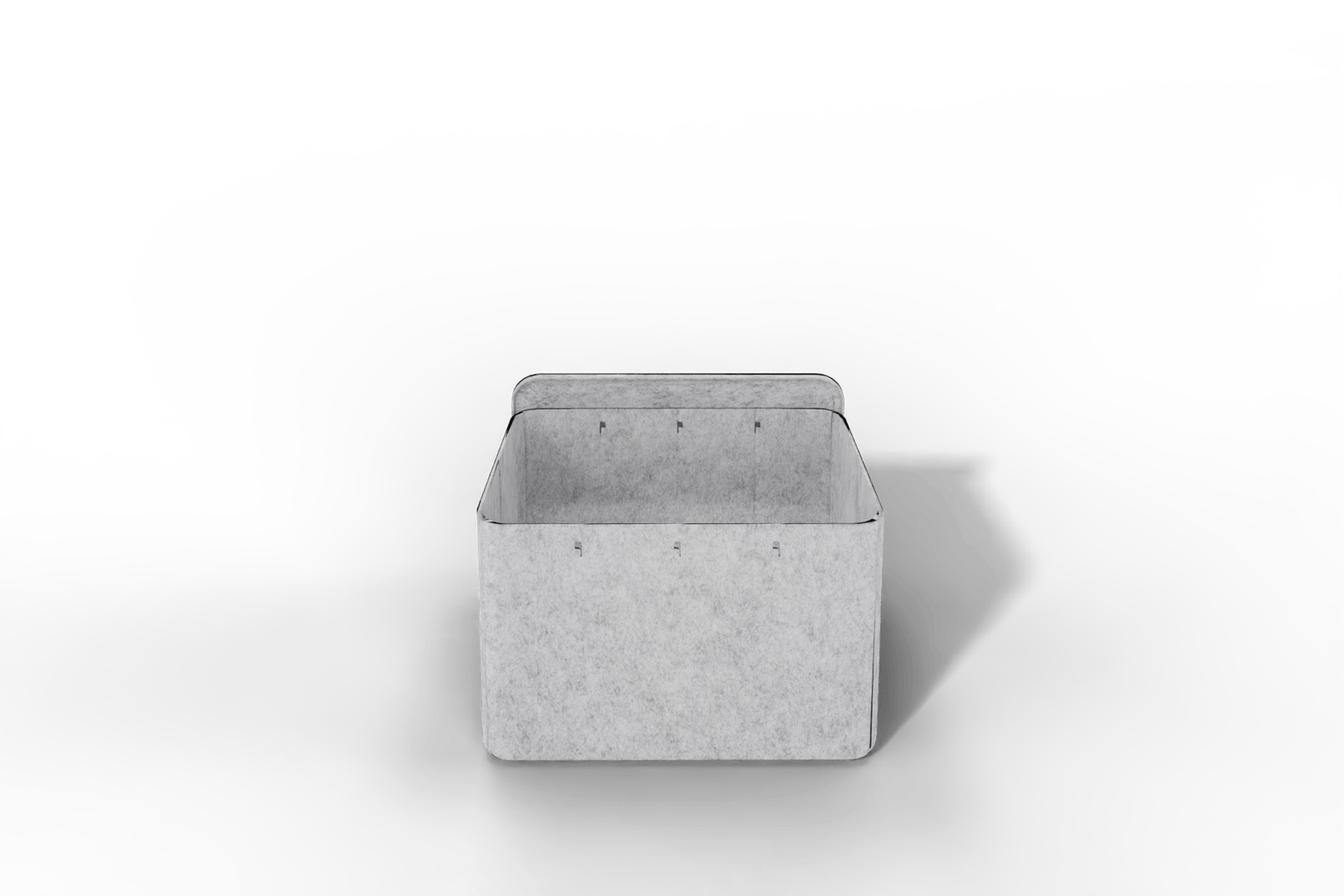 USM Inos Box hoch, 250 mit Tablett - wählbar in Anthrazit oder Hellgrau Produktbild