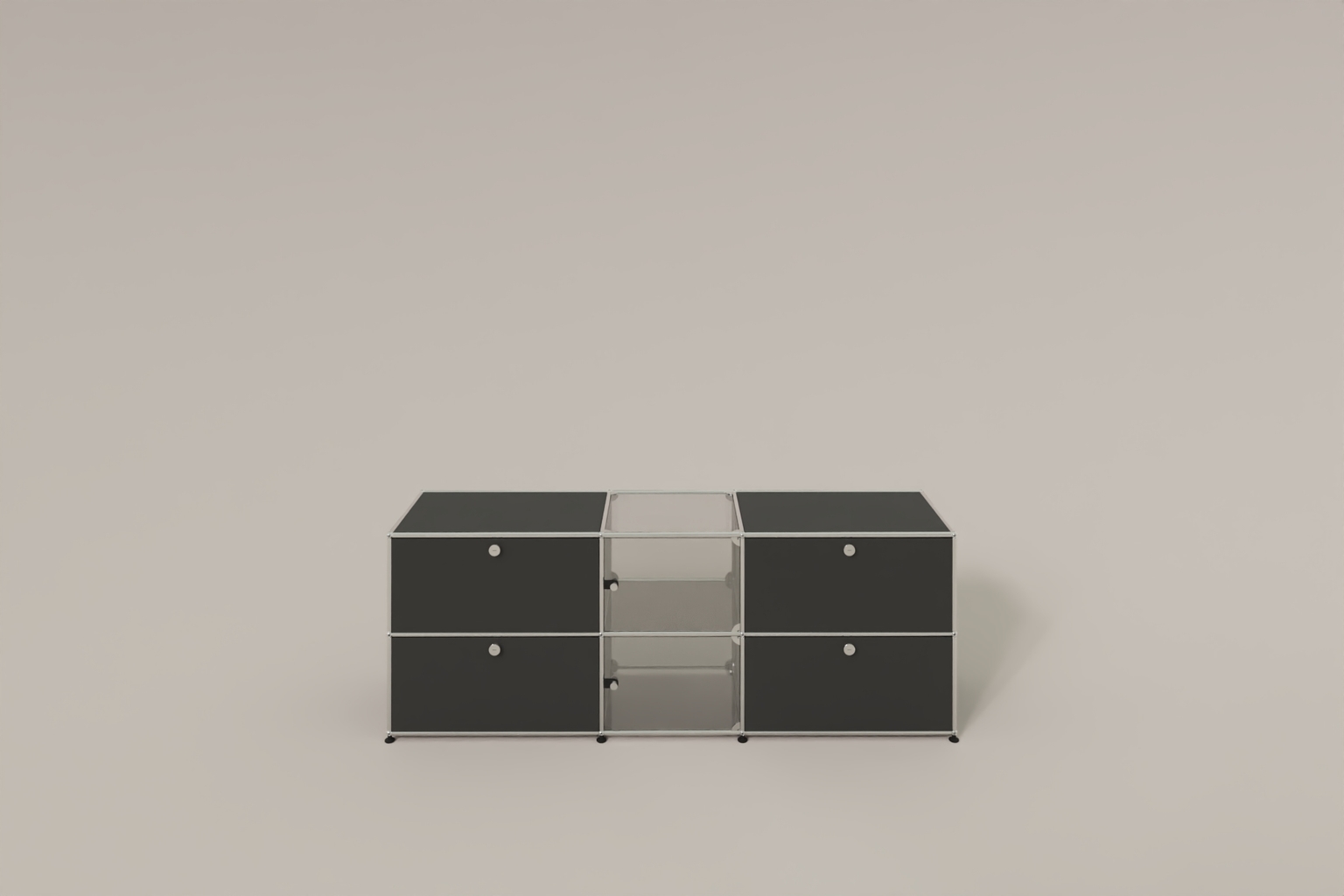 USM Haller Sideboard mit Vitrinen-Element Produktbild