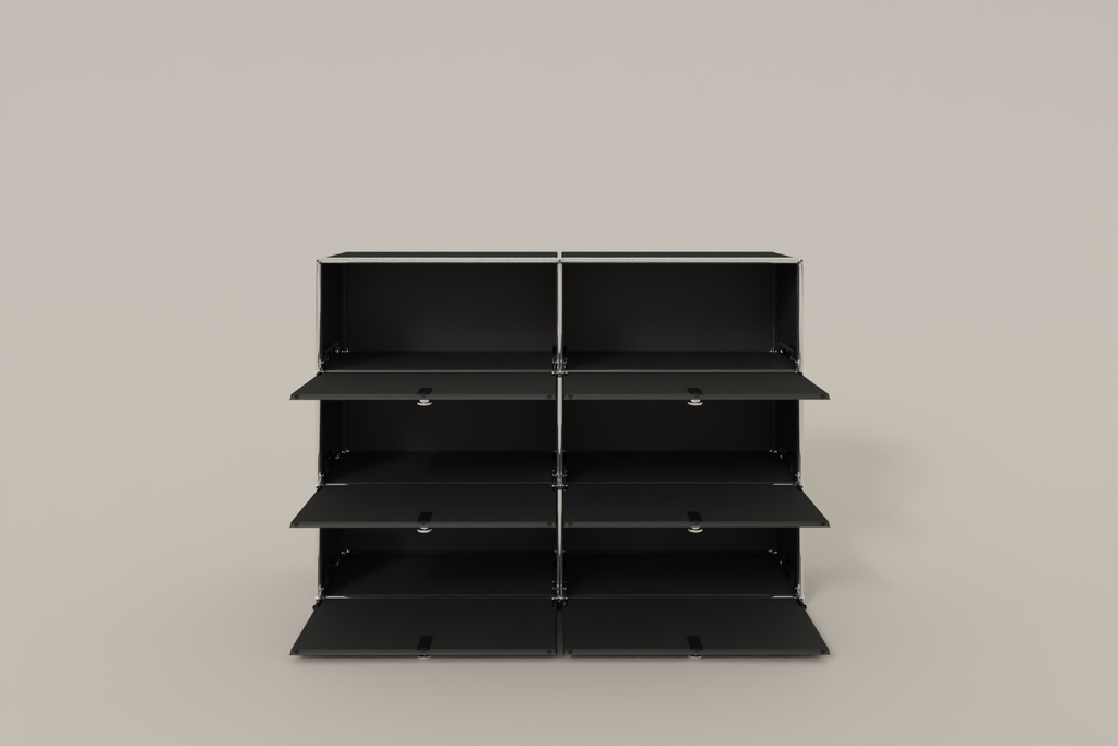 USM Haller Highboard, mit 6 Klapptüren, von Paul Schärer & Fritz Haller Produktbild