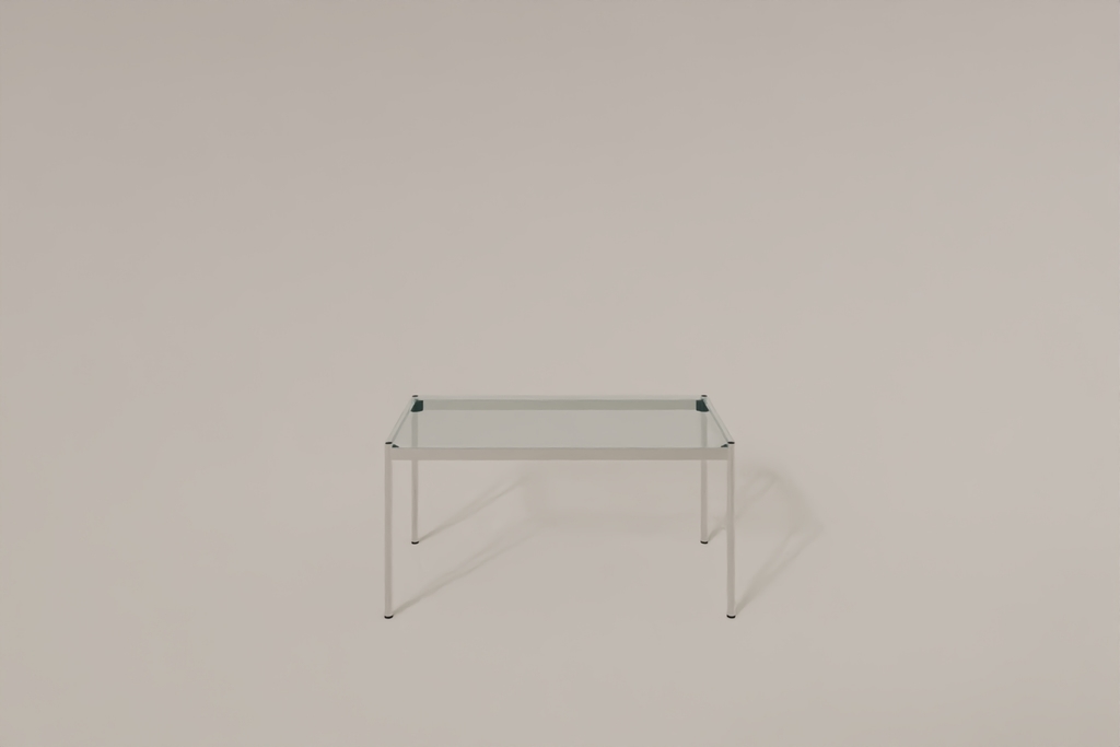 USM Haller Glastisch, Tiefe 750 mm, Länge wählbar Produktbild