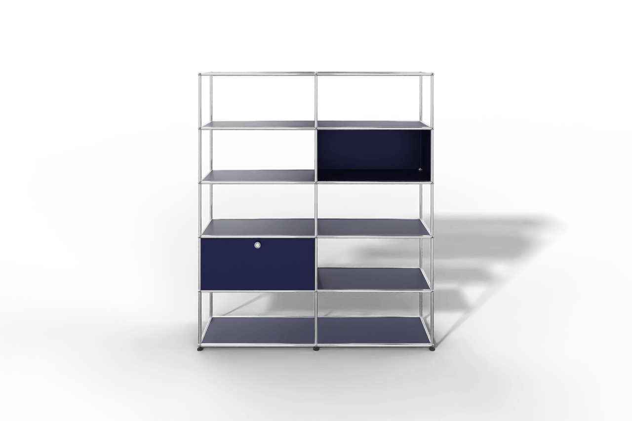 USM Haller Regalwand, offene und geschlossene Fächer kombiniert Produktbild