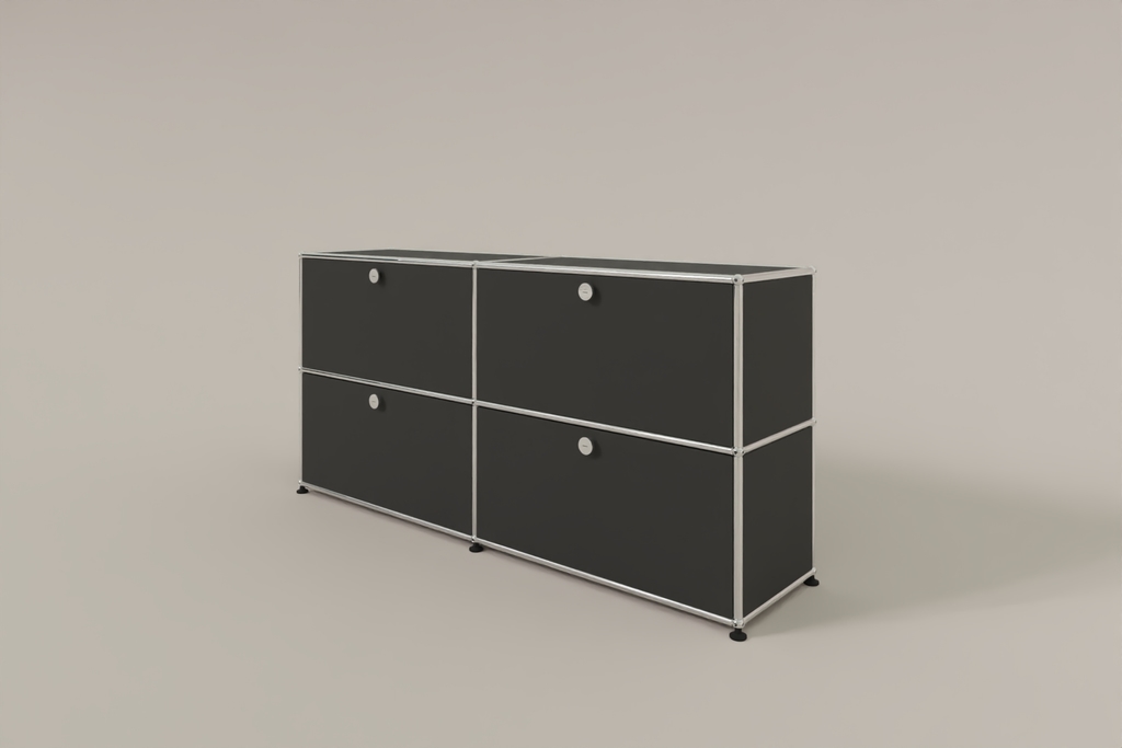 Farbe wählbar - USM Haller Sideboard, mit 4 Klapptüren Produktbild