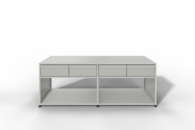 USM Haller Sideboard, mit 4 Schubladen A6 und 2 offenen Fächern. Tiefe 50 cm.