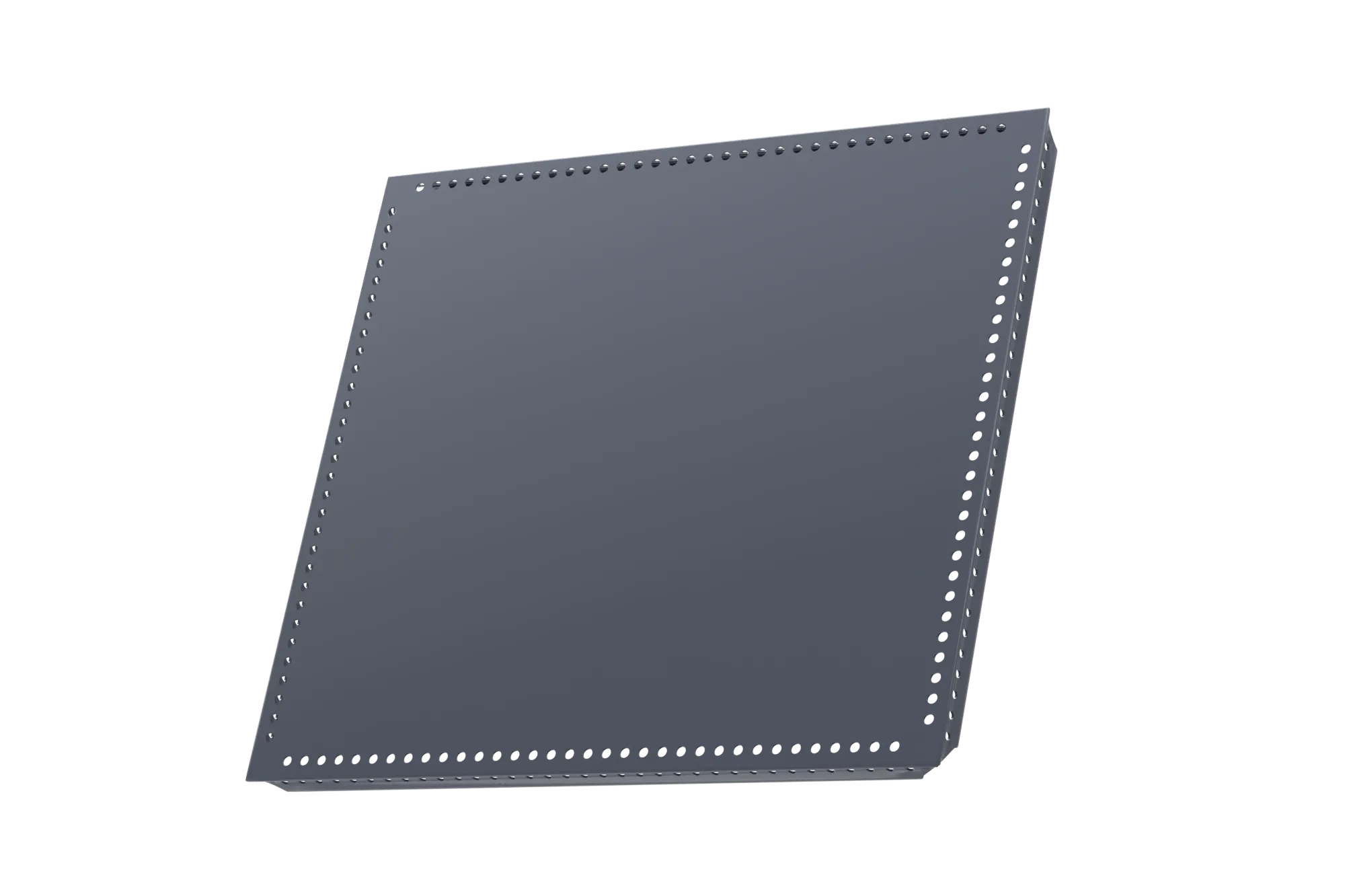 USM Haller Tablar Gelocht Mittelgrau 395x350 Produktbild